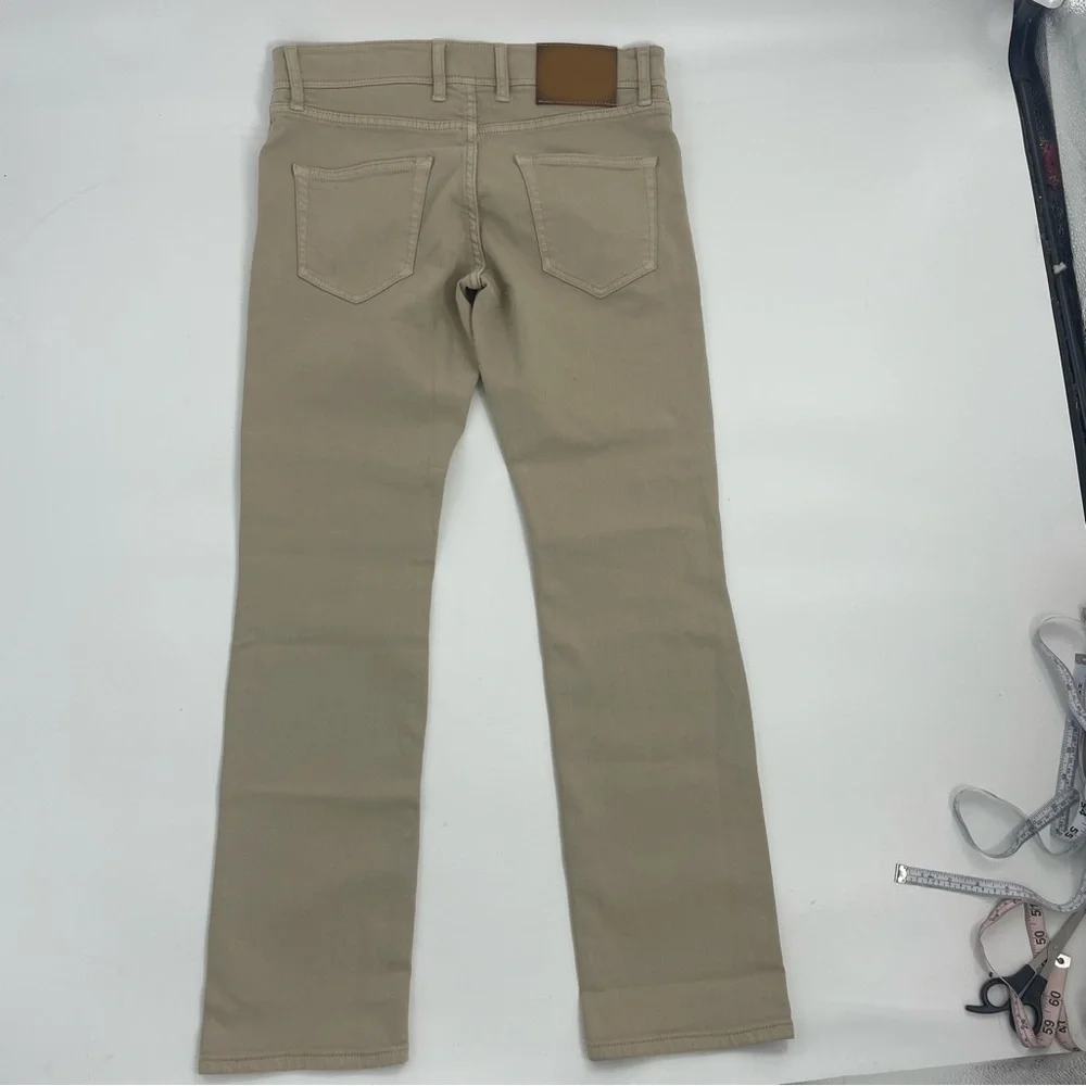 Candiani Denim Handmade in Italy Classic 5 pocket Tan Jeans Chino Style Pants 30